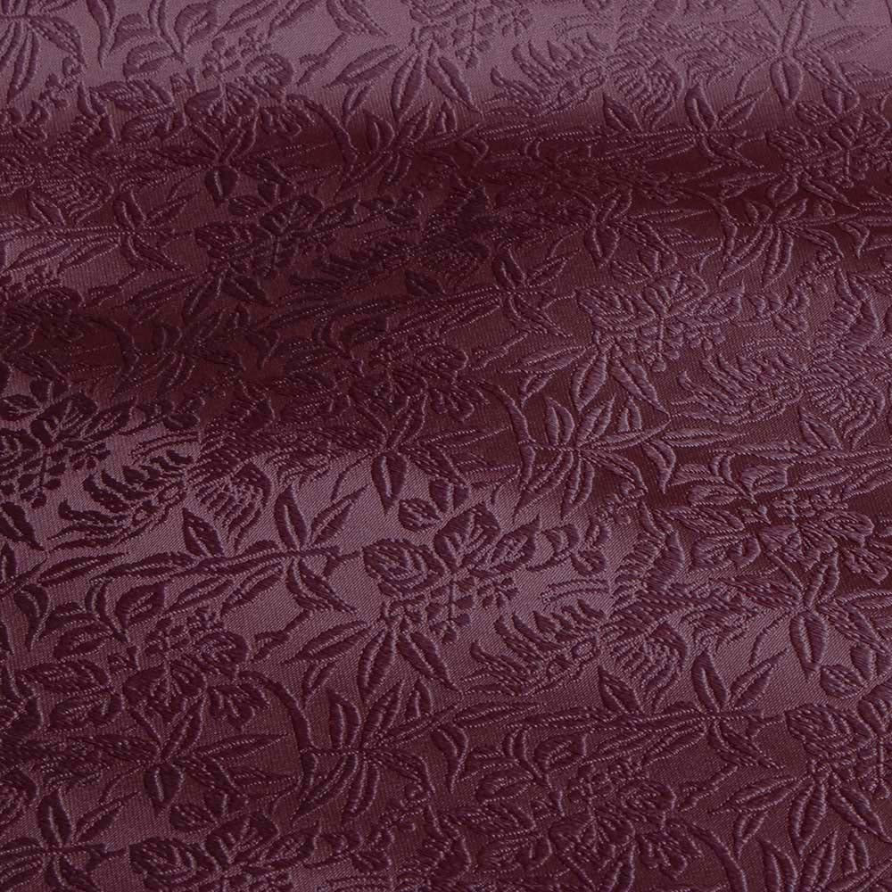 西陣金襴裂地　桐竹鳳凰散し紋　紫色